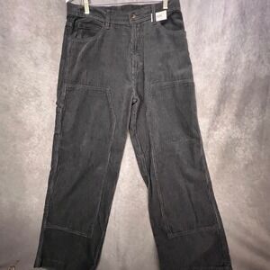 No Boundaries Men's 32x31 Corduroy Carpenter Pants Gray Double Knee Utility